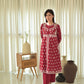 Maroon Ruya Set (3 pc)